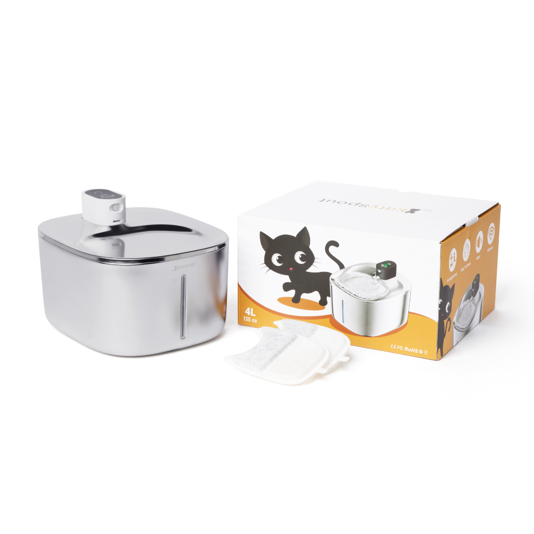 PuhdasPuro juomalähde – Aina raikasta ja suodatettua vettä kissallesi